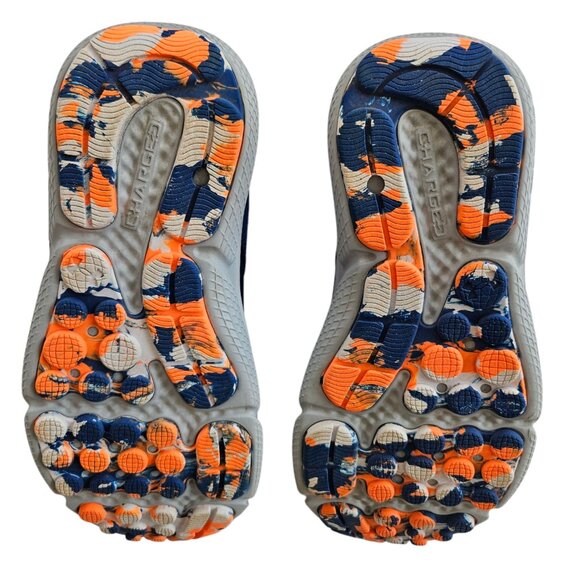 Under Armour Boys Shoes, Blue & Orange, Youth Size 2.5, Excellent Used Condition - Picture 11 of 16